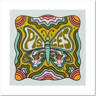 Pisces Butterfly Posters and Art